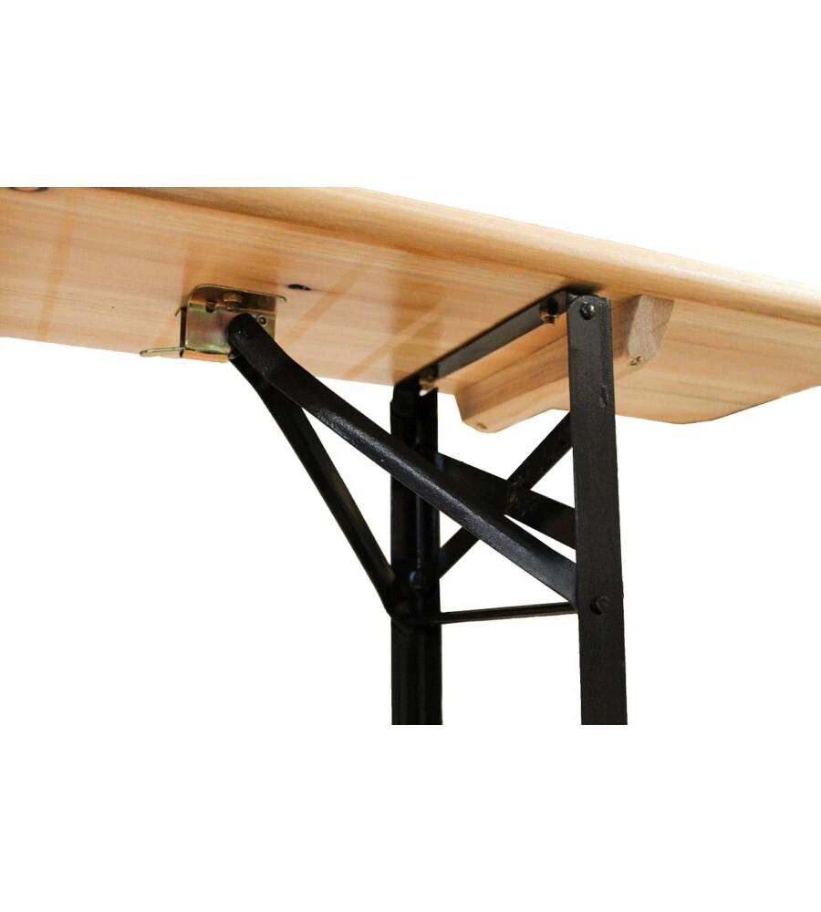 SET BIRRERIA DA GIARDINO PIEGHEVOLE EUROGARDEN IN LEGNO 200X70 CM